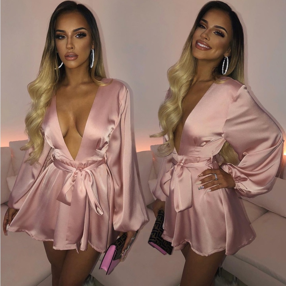 BABYBOO - Luna Playsuit/Romper in Dusty Pink